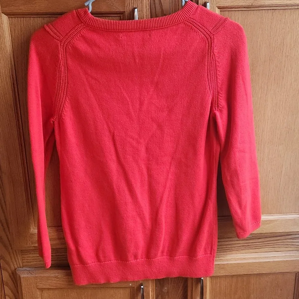 Banana Republic Red Girl's Preppy Nautical Themed Sweater Size Small
